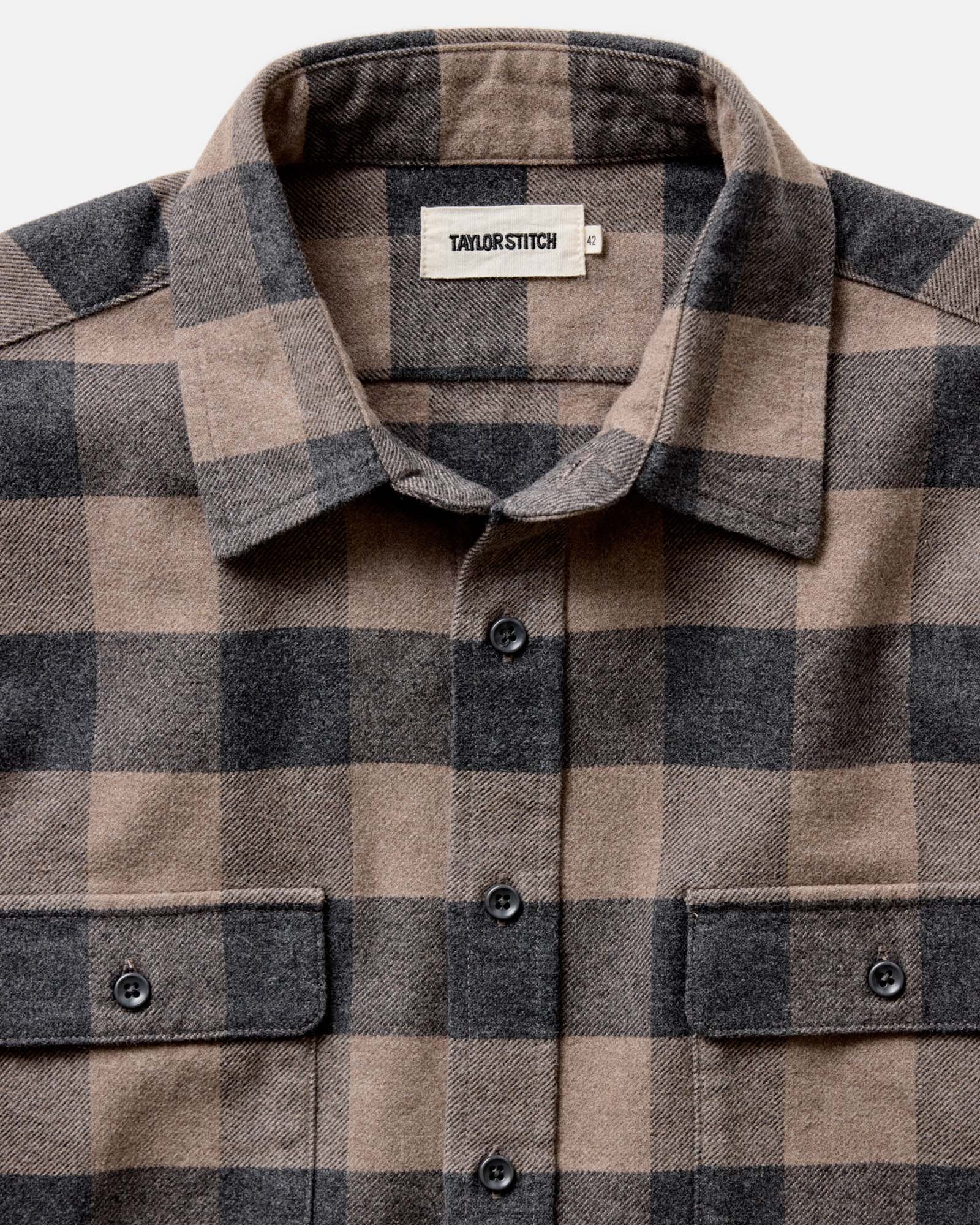 The Yosemite Shirt in Heather Sable Buffalo Check - Image 6