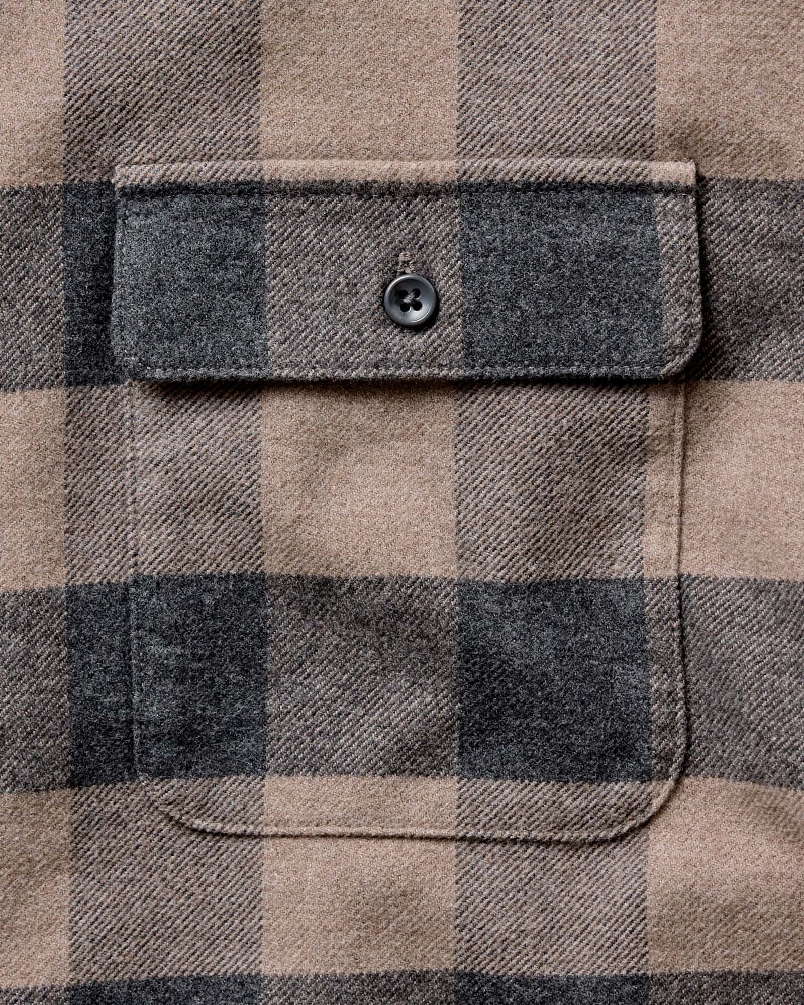 The Yosemite Shirt in Heather Sable Buffalo Check - Image 7