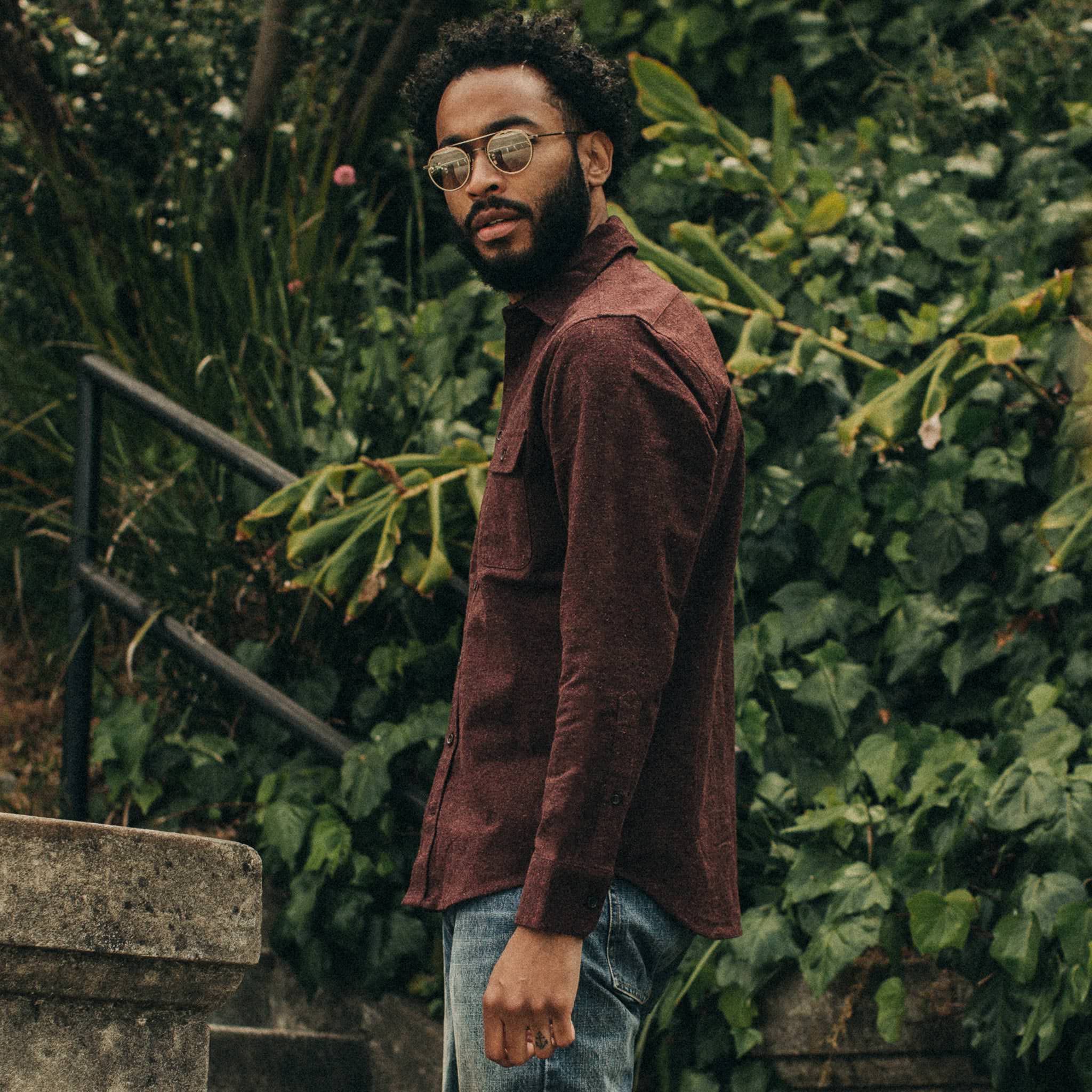The Yosemite Shirt in Nutmeg Donegal - Image 3
