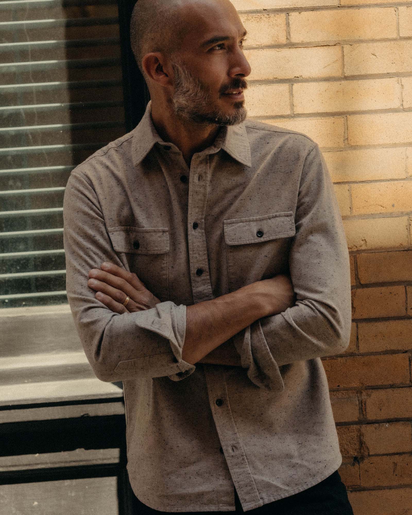 The Yosemite Shirt in Oat Donegal - Image 2