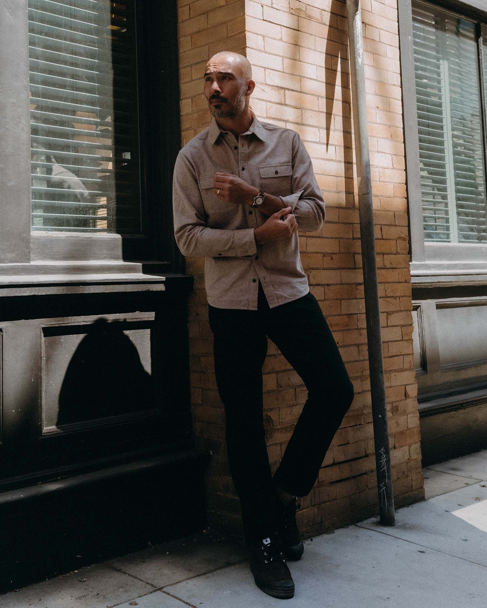 The Yosemite Shirt in Oat Donegal - Image 3